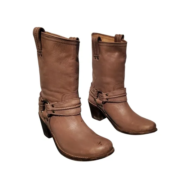 Women's Brown Leather Ankle Boots