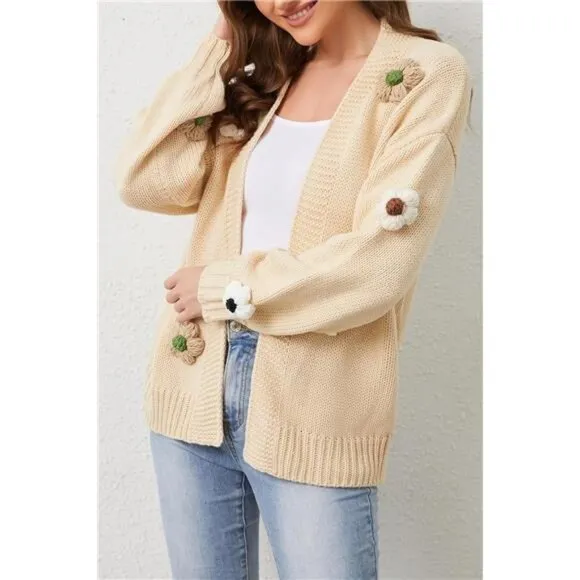 Womens Cardigan Sweaters Apricot