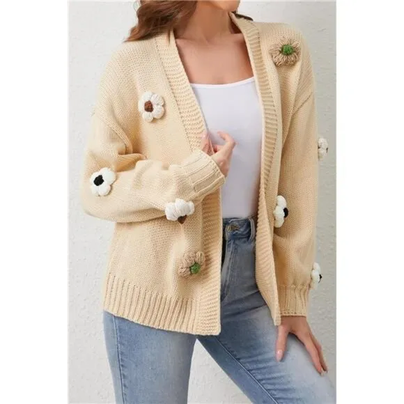 Womens Cardigan Sweaters Apricot