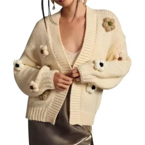 Womens Cardigan Sweaters Apricot