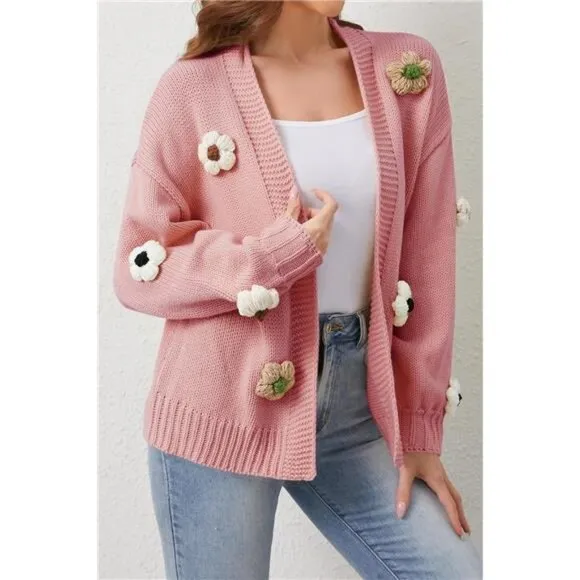 Womens Cardigan Sweaters Pink