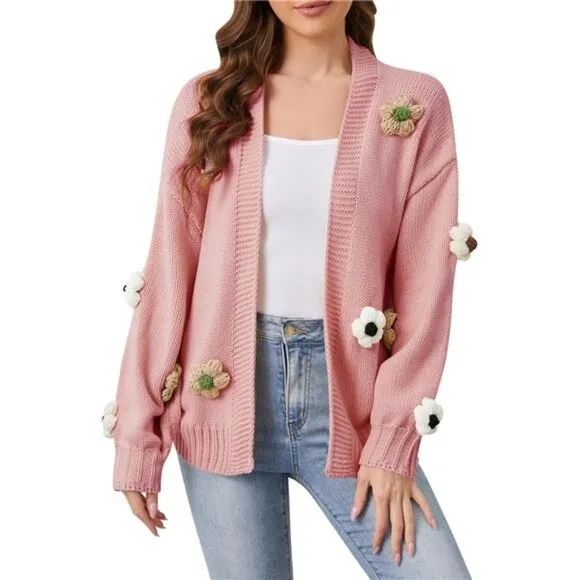 Womens Cardigan Sweaters Pink