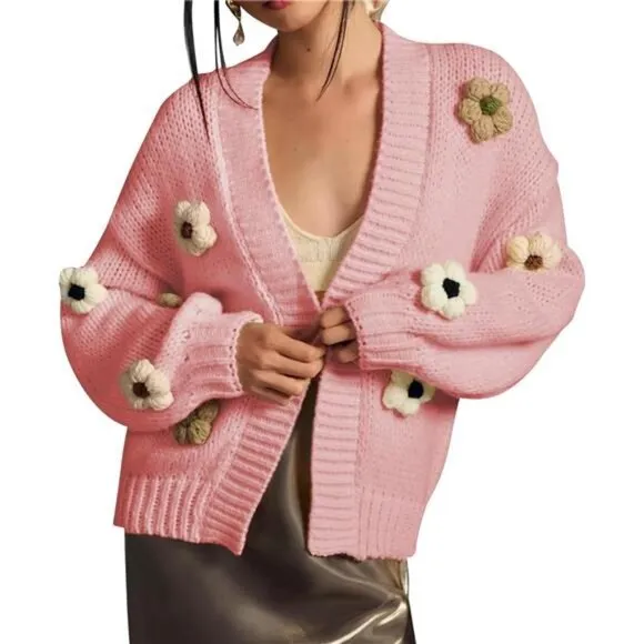 Womens Cardigan Sweaters Pink