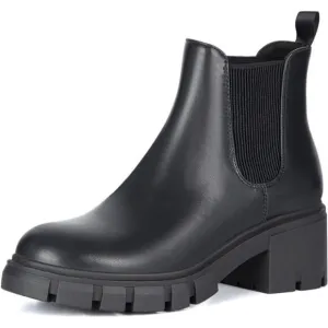 Women's Chelsea Boots Fashion Lug Sole Chunky Heel Slip on Elastic Ankle Booties
