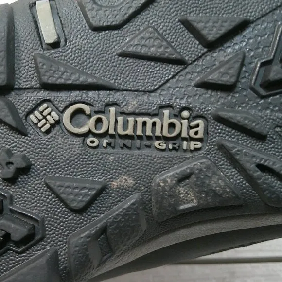 Women’s Columbia Gray Lace up, Quilted Loveland Waterproof Winter Boots Size 8