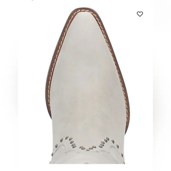 Women's Dingo Studded Off White Cowboy Boots Western Boots