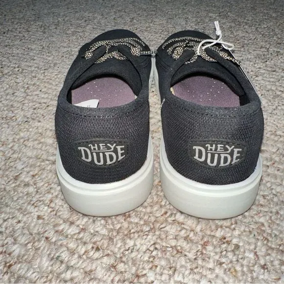 Womens Hey Dude Cody W Heathered Knit Mesh Sneakers Shoes size 8 NEW