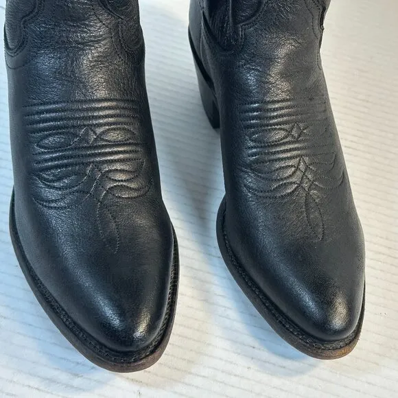 WOMEN'S SIZE 7 BLACK WESTERN BOOTS