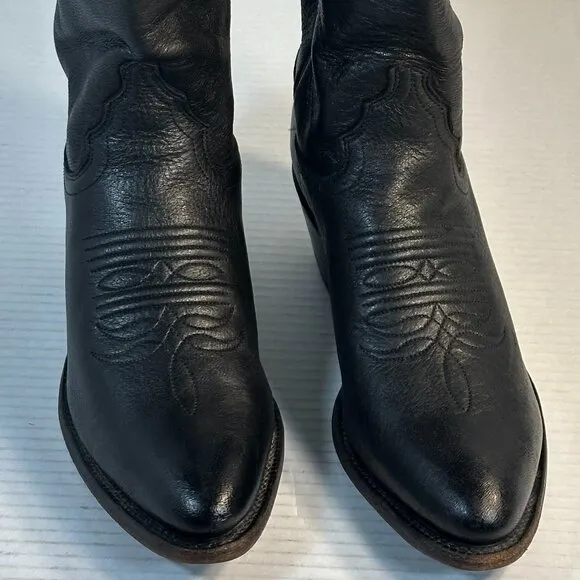 WOMEN'S SIZE 7 BLACK WESTERN BOOTS