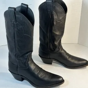 WOMEN'S SIZE 7 BLACK WESTERN BOOTS
