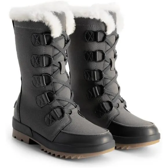 Women's Winter Boots Mid-Calf Boots Faux Fur Lined Lace Up Anti-slip Booties