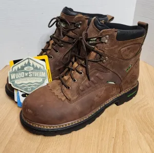 WOOD N' STREAM 5001 Brown Leather Outdoor Boots Gen Flex Waterproof Size 13M NWT