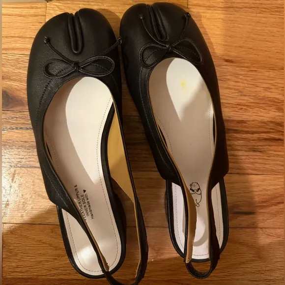 WoodChuckSato Black Tabi Summer Sandals with Low Heels❤️💌