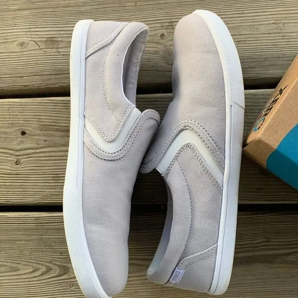 Xero Shoes Dillon Canvas Slip-On Lunar Rock Minimalist Sneakers Womens Sz 12 EUC