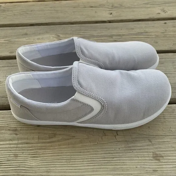 Xero Shoes Dillon Canvas Slip-On Lunar Rock Minimalist Sneakers Womens Sz 12 EUC
