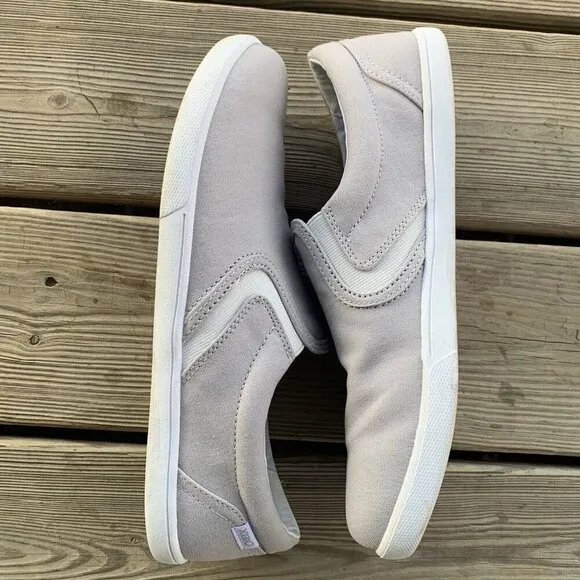 Xero Shoes Dillon Canvas Slip-On Lunar Rock Minimalist Sneakers Womens Sz 12 EUC