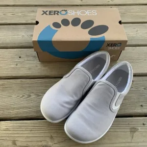 Xero Shoes Dillon Canvas Slip-On Lunar Rock Minimalist Sneakers Womens Sz 12 EUC