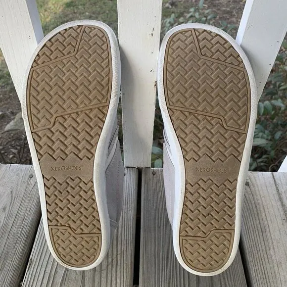 Xero Shoes Dillon Canvas Slip-On Lunar Rock Minimalist Sneakers Womens Sz 12 EUC