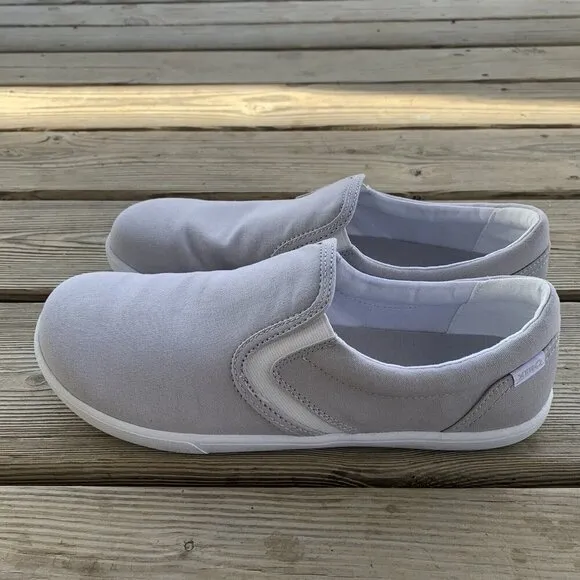 Xero Shoes Dillon Canvas Slip-On Lunar Rock Minimalist Sneakers Womens Sz 12 EUC