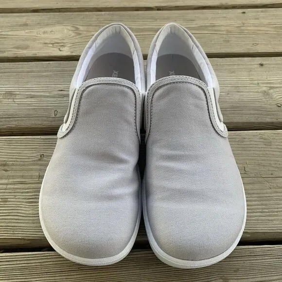 Xero Shoes Dillon Canvas Slip-On Lunar Rock Minimalist Sneakers Womens Sz 12 EUC