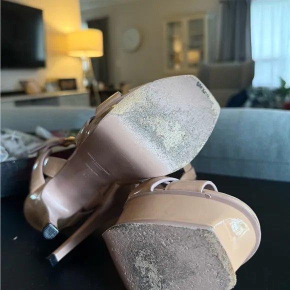 Yves Saint Laurent Women's Tan Platform Sandals