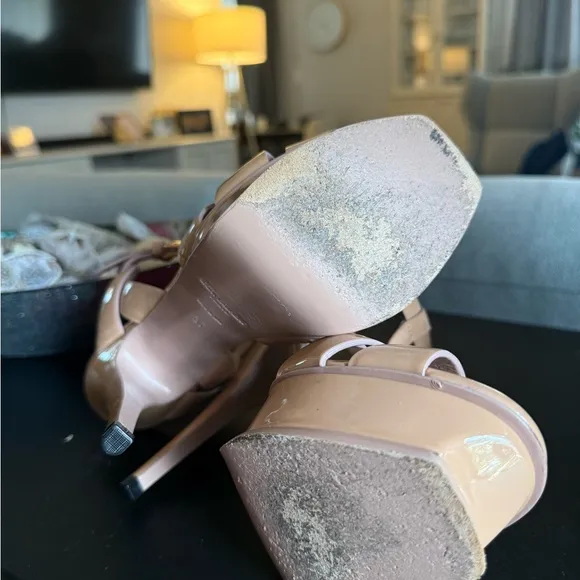 Yves Saint Laurent Women's Tan Platform Sandals