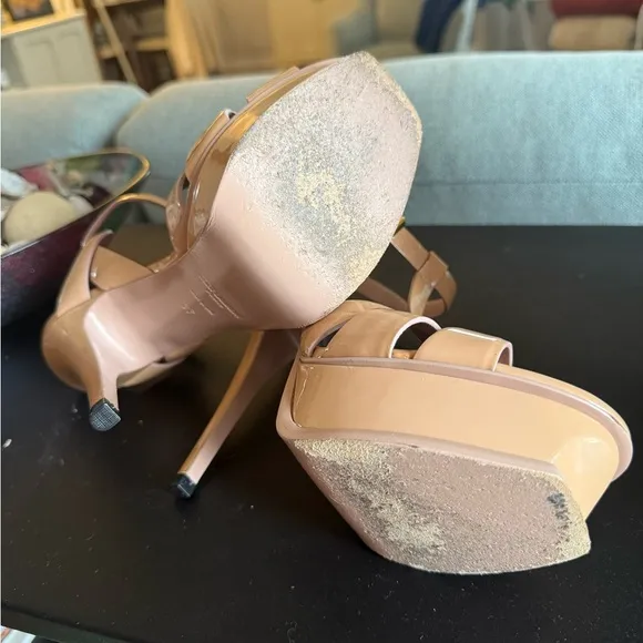 Yves Saint Laurent Women's Tan Platform Sandals