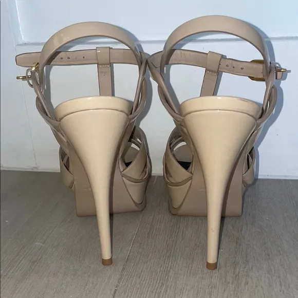 Yves Saint Laurent Women's Tan Platform Sandals